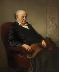 Portrait of the painter Wilhelm von Schadow (1788-1862), First half of the 19th cent. Creator: Eduard Julius Friedrich Bendemann