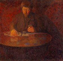 Portrait of the Painter Wilhelm Wetlesen, probably 1907. Creator: Thorvald Erichsen