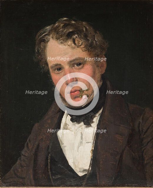 Portrait of the Painter Wilhelm Marstrand, 1836. Creator: Christen Købke.