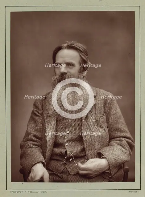 Portrait of the painter William Holman Hunt (1827-1910), ca 1885. Creator: Barraud, Herbert Rose (1845-1896).