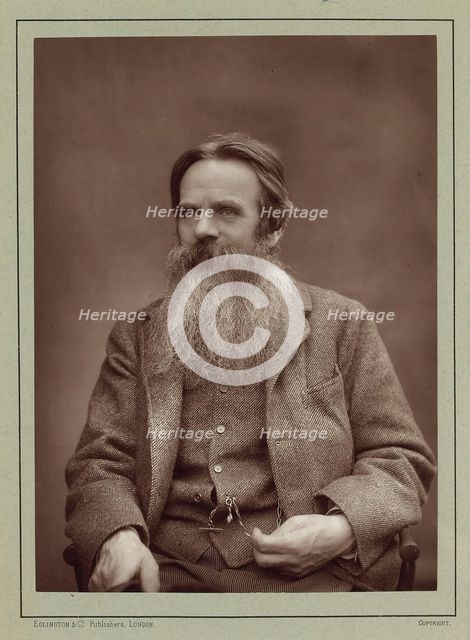 Portrait of the painter William Holman Hunt (1827-1910), ca 1885. Creator: Barraud, Herbert Rose (1845-1896).