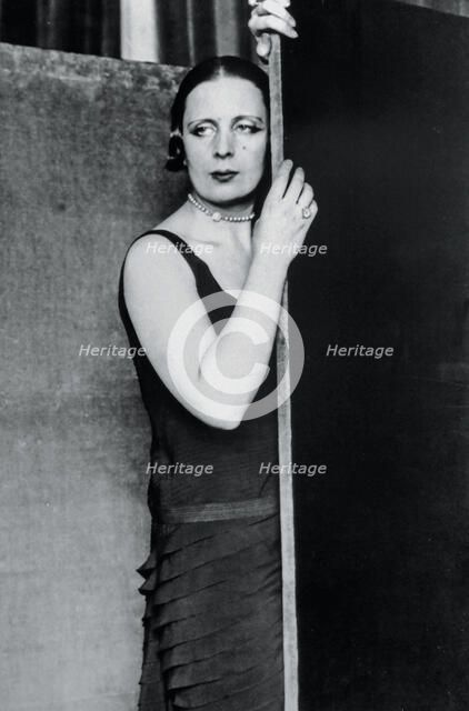 Portrait of the painter Tamara de Lempicka (1898-1980), c1927. Creator: Barchan; Pavel (1876-1942).