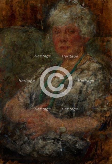 Portrait of the Painter Thomasson, between 1920-1925. Creator: Olga Boznanska.