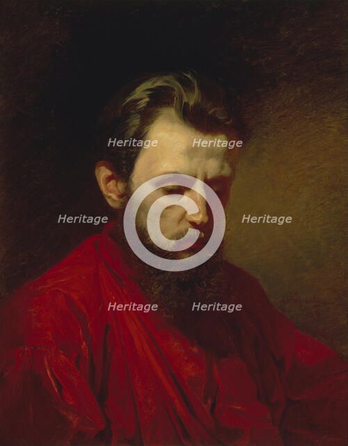Portrait of the painter Vyacheslav Grigoryevich Schwarz (1838-1869), 1870. Artist: Litovchenko, Alexander Dmitrievich (1835-1890)