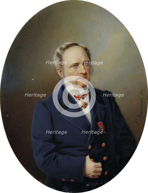Portrait of the painter Yegor (Gregor) Bottman (18..-1891), Second quarter of the 19th cen.