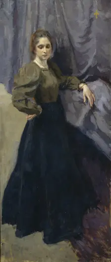 Portrait of the painter Yelizaveta Martynova (1868-1905), 1896. Artist: Braz, Osip Emmanuilovich (1872-1936)