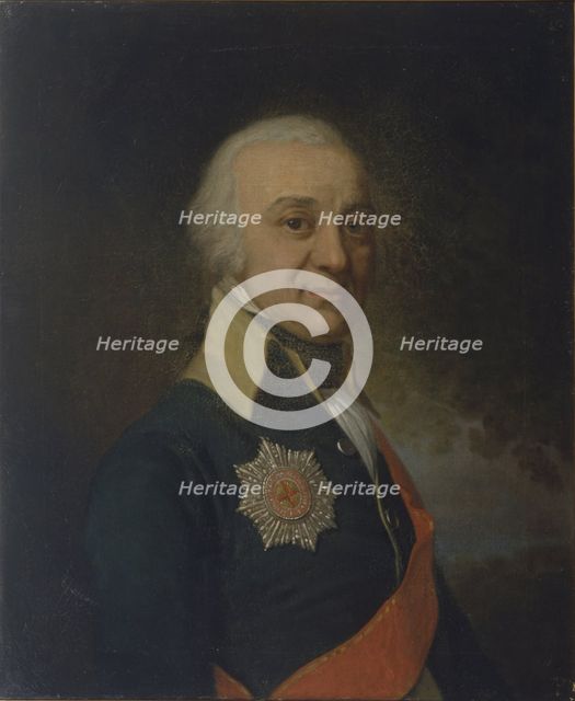 Portrait of the Pavel Stepanovich Runich (1747-1825), c. 1800. Artist: Borovikovsky, Vladimir Lukich (1757-1825)