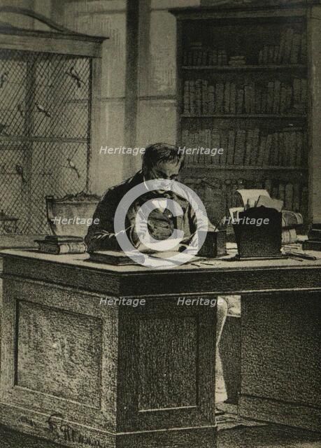 Portrait of the philologist und publisher Nikolai Ivanovich Grech (1787-1867). Creator: Timm, Vasily (George Wilhelm) (1820-1895).