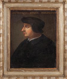 Portrait of the philosopher Agostino Nifo, 18th century. Creator: Anonymous