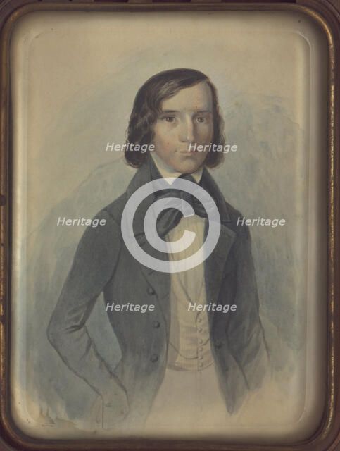 Portrait of the philosopher and poet Nikolai Vladimirovich Stankevich (1813-1840), c 1830. Creator: Anonymous.