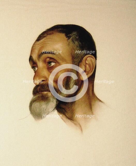 Portrait of the philosopher Lev Shestov (1866-1938). Creator: Sorin, Saveli Abramovich (1878-1953).