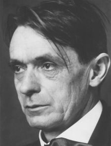 Portrait of the philosopher Rudolf Steiner (1861-1925). Creator: Anonymous
