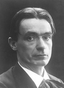 Portrait of the philosopher Rudolf Steiner (1861-1925). Creator: Anonymous
