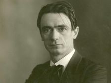 Portrait of the philosopher Rudolf Steiner (1861-1925). Creator: Anonymous