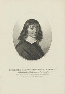 Portrait of the philosopher René Descartes (1596-1650), ca 1820. Creator: Tardieu, Ambroise (1788-1841)