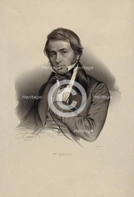 Portrait of the philosopher Victor Cousin (1792-1867). Creator: Maurin, Nicolas-Eustache (1799-1850).
