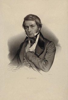 Portrait of the philosopher Victor Cousin (1792-1867). Creator: Maurin, Nicolas-Eustache (1799-1850)