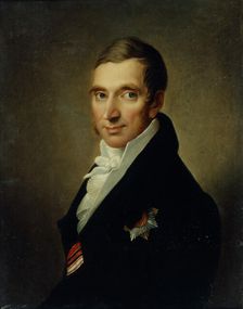 Portrait of the Physician Johann-Georg von Ruehl (1768-1846), 1823. Artist: Luchaninov, Ivan Vasilyevich (1781-1824)