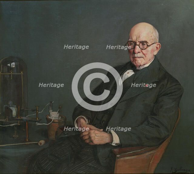 Portrait of the physicist Édouard Branly (1844-1940), c. 1920. Creator: Zuloaga y Zabaleto, Ignacio (1870-1945).