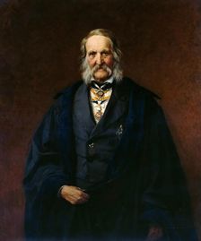 Portrait of the Physicist Franz Ernst Neumann (1798-1895), 1886. Creator: Steffeck, Carl (1818-1890)