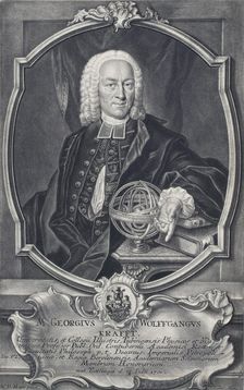 Portrait of the physicist Georg Wolfgang Krafft (1792-1878)