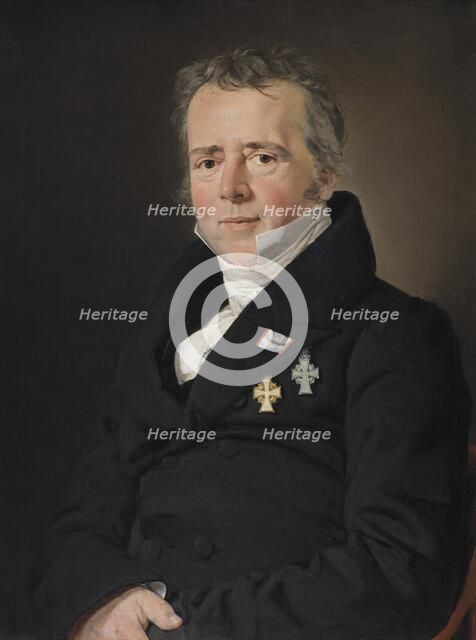 Portrait of the Physicist Hans Christian Orsted, 1832-1833. Creator: Christian Albrecht Jensen.