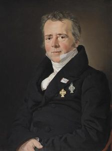 Portrait of the Physicist Hans Christian Orsted, 1832-1833. Creator: Christian Albrecht Jensen