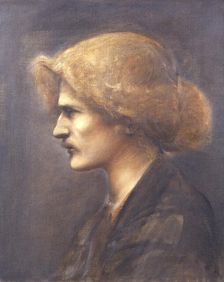 Portrait of the pianist, composer and politician Ignacy Jan Paderewski, 1890. Creator: Burne-Jones, Sir Edward Coley (1833-1898)