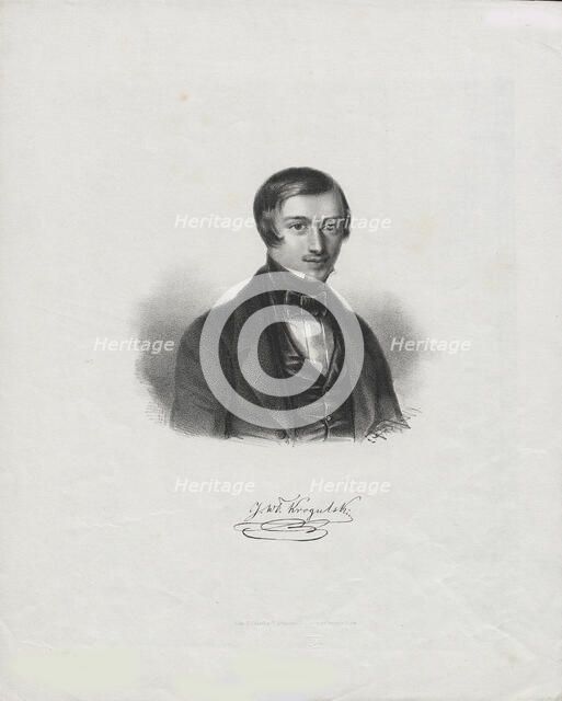 Portrait of the pianist, conductor and composer Jozef Wladyslaw Krogulski (1815-1842). Creator: Anonymous.