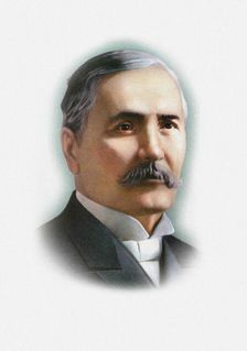 Portrait of the pianist, conductor and composer Mykola Lysenko (1842-1912), 20th century. Creator: Anonymous