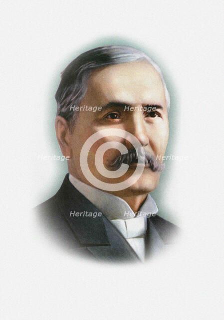 Portrait of the pianist, conductor and composer Mykola Lysenko (1842-1912), 20th century. Creator: Anonymous.