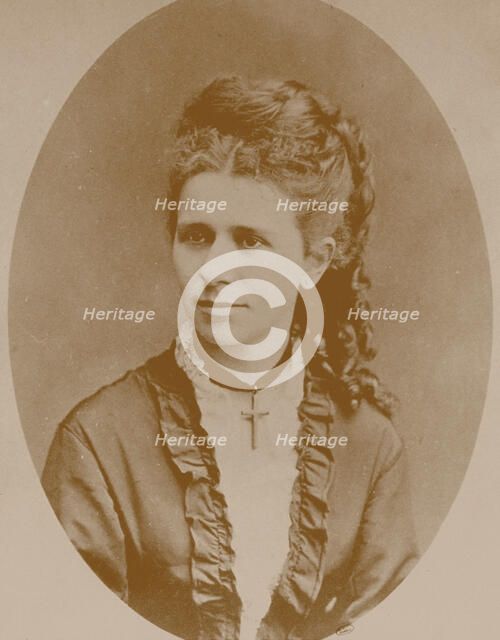 Portrait of the pianist and composer Marie Jaëll, née Trautmann (1846-1925), 1890. Creator: Anonymous.