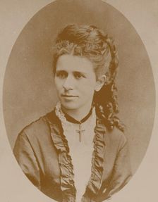 Portrait of the pianist and composer Marie Jaëll, née Trautmann (1846-1925), 1890. Creator: Anonymous