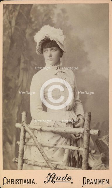 Portrait of the pianist and composer Mon Schjelderup (1870-1934), 1890. Creator: Rude, Christopher Gade (1839-1901).