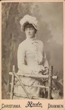 Portrait of the pianist and composer Mon Schjelderup (1870-1934), 1890. Creator: Rude, Christopher Gade (1839-1901)