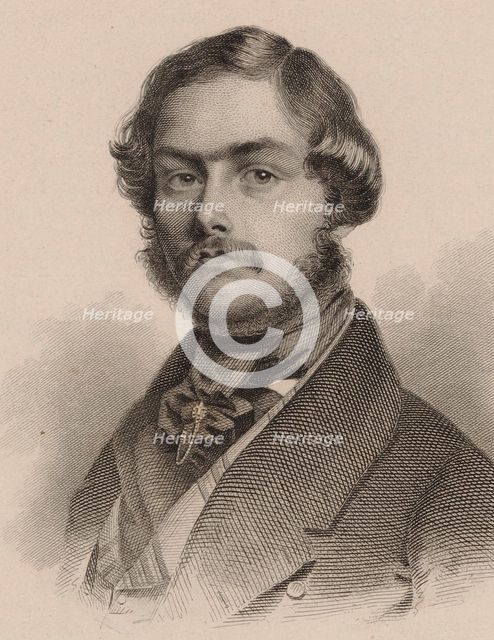 Portrait of the pianist and composer Alexander Dreyschock (1818-1869), 1846.