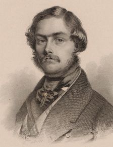 Portrait of the pianist and composer Alexander Dreyschock (1818-1869), 1846