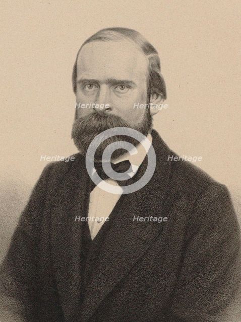 Portrait of the pianist and composer Alexander Dreyschock (1818-1869), 1860.