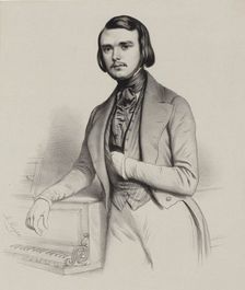 Portrait of the pianist and composer Alexandre Edouard Goria (1823-1860), 1845