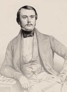 Portrait of the pianist and composer Alexandre Edouard Goria (1823-1860), 1855