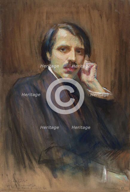 Portrait of the Pianist and Composer Alfred Cortot (1877-1962), 1911. Creator: Cornillier, Pierre-Émile (1862-1948).
