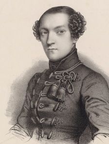Portrait of the pianist and composer Antoine de Kontski (1817-1899). Creator: Cazes, Romain (1808-1881)