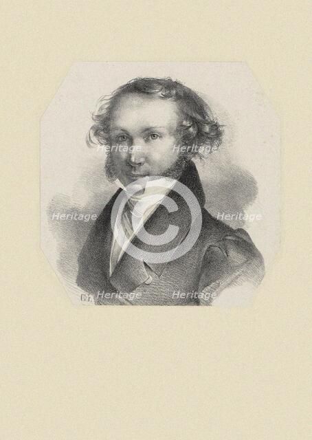 Portrait of the pianist and composer Carl Maria von Bocklet (1801-1881), 1830. Creator: Anonymous.