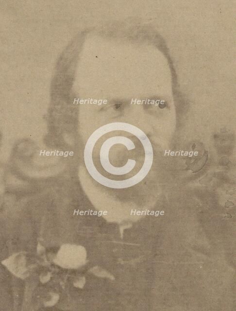 Portrait of the pianist and composer Charles-Valentin Alkan (1813-1888), 1860. Creator: Anonymous.