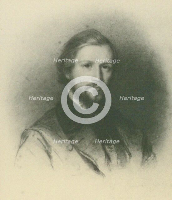 Portrait of the pianist and composer Charles-Valentin Alkan (1813-1888), ca 1835-1840. Creator: Dubufe, Édouard Louis (1819-1883).