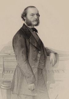 Portrait of the pianist and composer Désiré Magnus (1828-1884). Creator: Raunheim, Hermann (1817-1895)