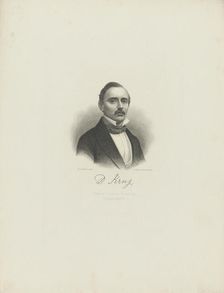Portrait of the pianist and composer Diederich Krug (1821-1880) , c. 1850. Creator: Weger, August (1823-1892)