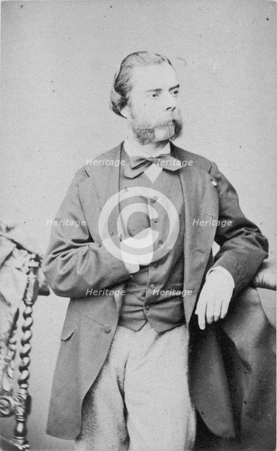 Portrait of the pianist and composer Eugène Ketterer (1831-1870). Creator: Hanfstaengl, Franz (1804-1877).