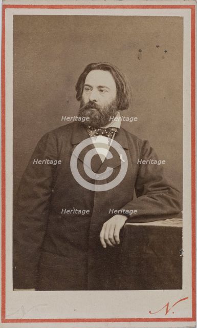 Portrait of the pianist and composer Émile Prudent (1817-1863), ca 1860. Creator: Photo studio Nadar.
