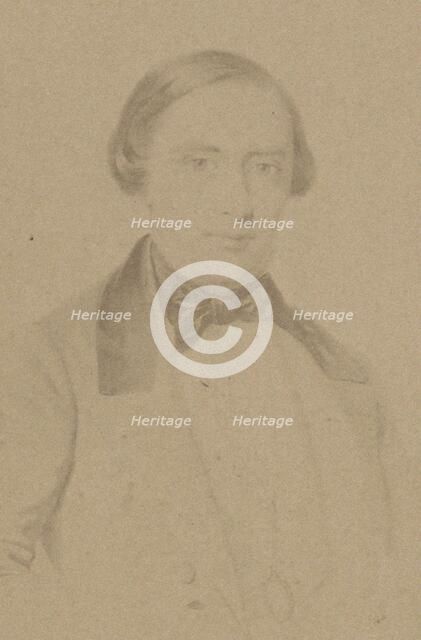 Portrait of the pianist and composer Ernst Haberbier (1813-1869). Creator: Anonymous.